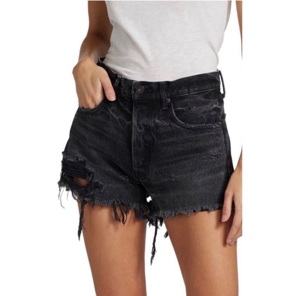 Moussy Vintage Durango Mid Rise Distressed Cut Off Shorts